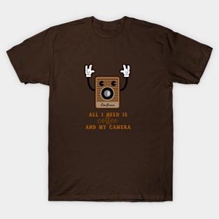 All I need is coffee and my camera T-Shirt